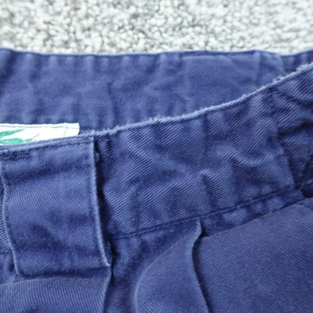 VTG Lacoste Shorts Mens 34 Blue Chino Pleated‎ Preppy Tennis Golf Casual 80s 90s